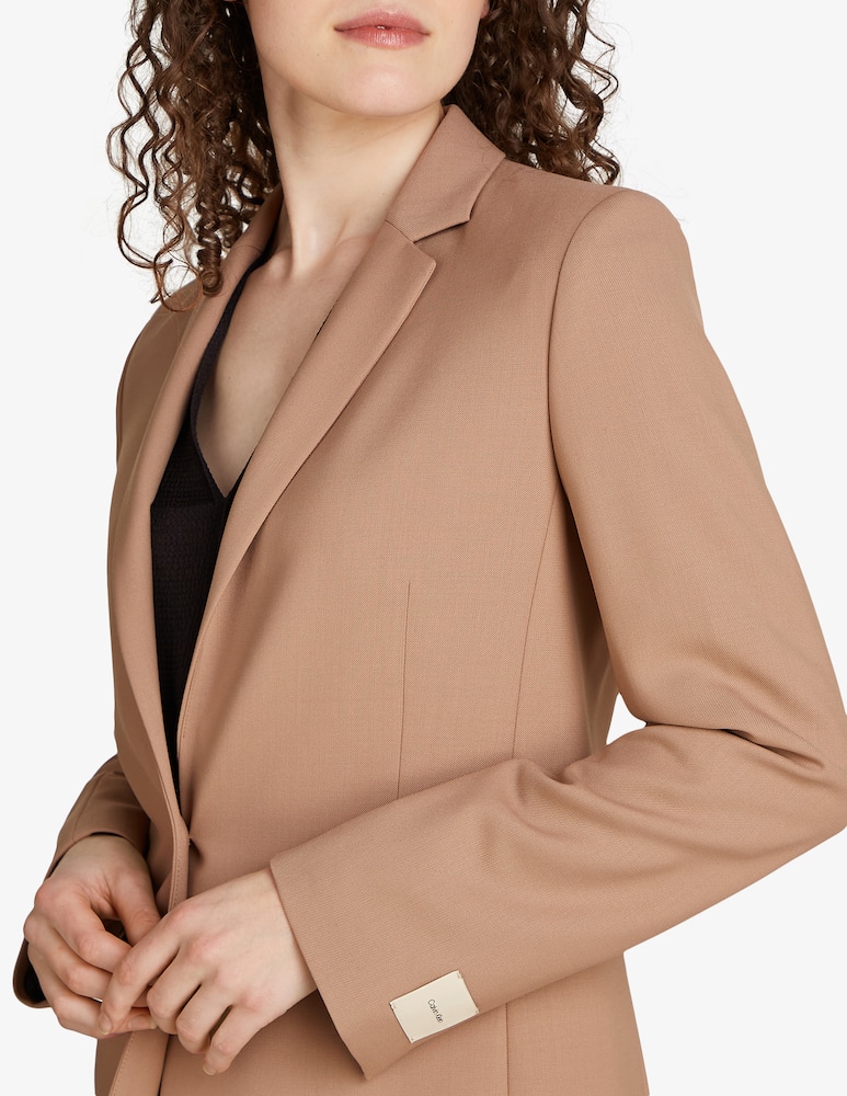 Calvin Klein Blazer 1 botone in lana stretch - immagine 3 Calvin Klein Blazer 1 botone in lana stretch - immagine 3