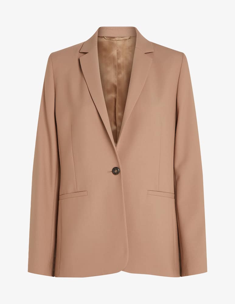 Calvin Klein Blazer 1 botone in lana stretch - immagine 4 Calvin Klein Blazer 1 botone in lana stretch - immagine 4
