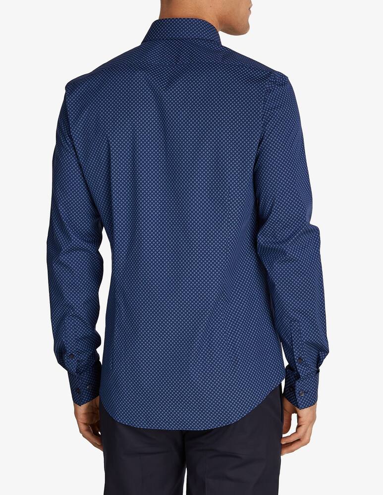 Calvin Klein Poplin business print slim shirt - picture 2