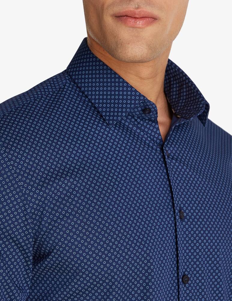 Calvin Klein Poplin business print slim shirt - picture 3