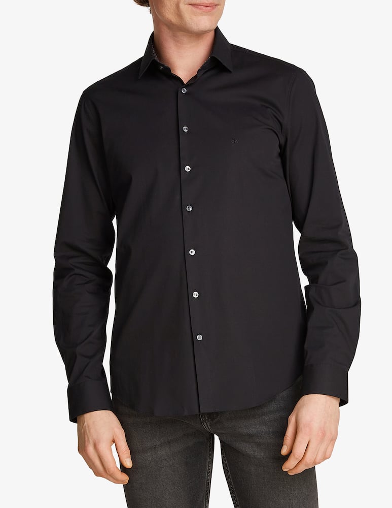 Calvin Klein Camicia poplin contrast print slim - immagine 1 Calvin Klein Camicia poplin contrast print slim - immagine 1