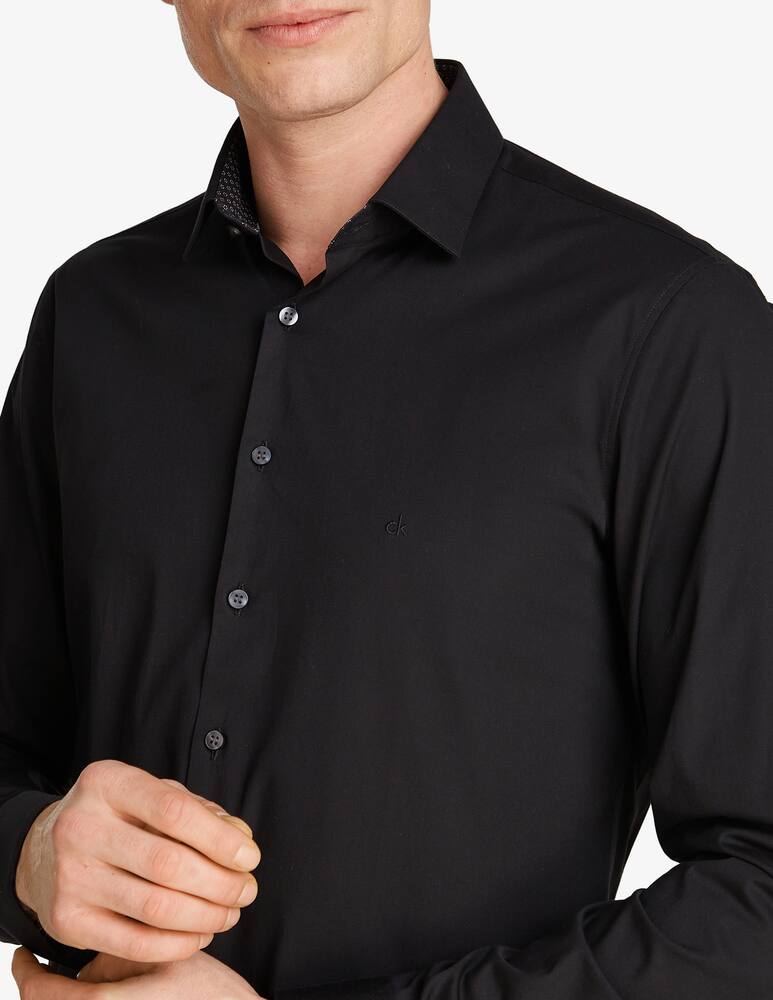 Calvin Klein Camicia poplin contrast print slim - immagine 3 Calvin Klein Camicia poplin contrast print slim - immagine 3