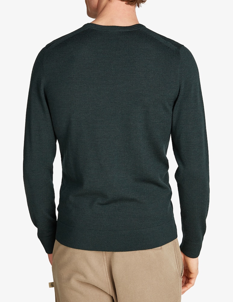 Calvin Klein Maglia girocollo lana merino - immagine 2
