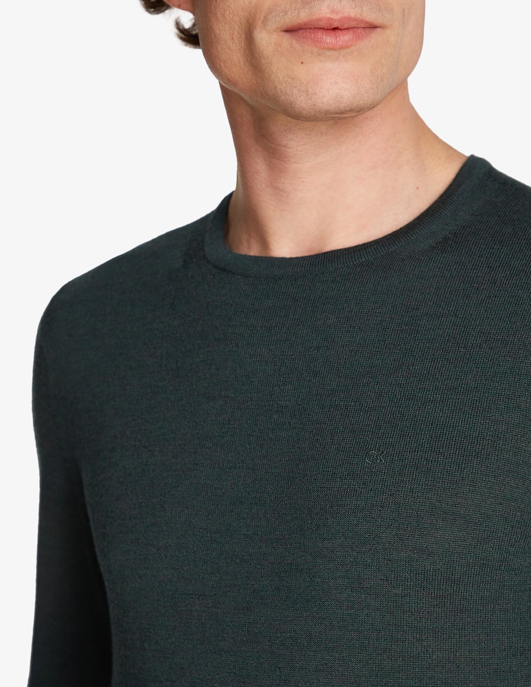 Calvin Klein Maglia girocollo lana merino - immagine 3