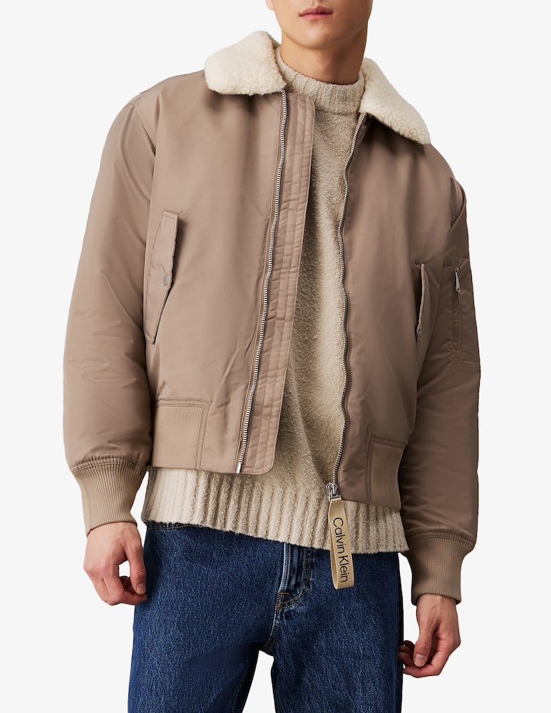 Calvin Klein Jeans Aviator sherpa jacket - picture 1 Calvin Klein Jeans Aviator sherpa jacket - picture 1