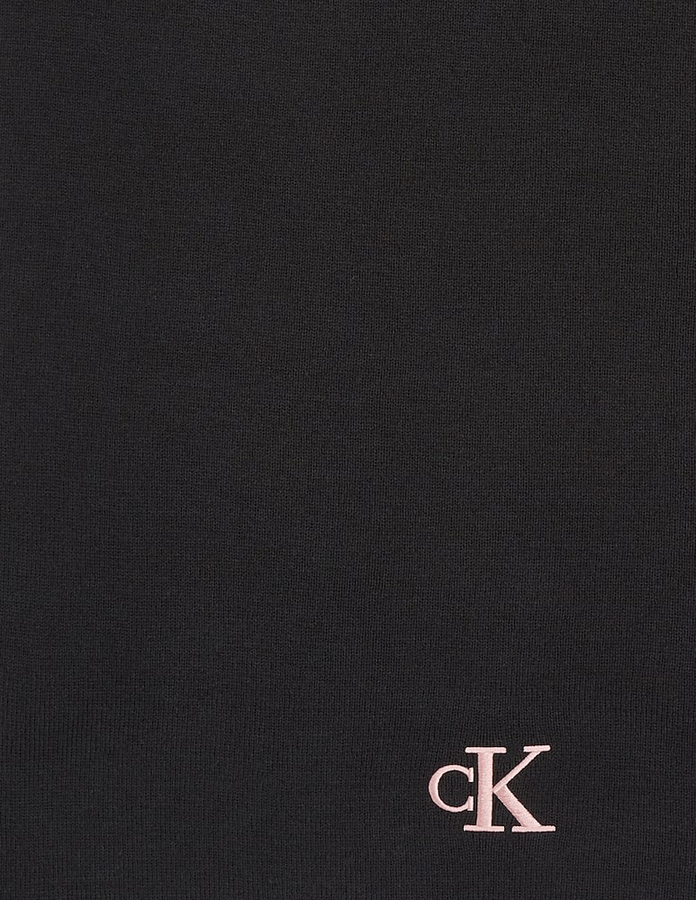Calvin Klein Jeans Embroidered monogram scarf - picture 3 Calvin Klein Jeans Embroidered monogram scarf - picture 3