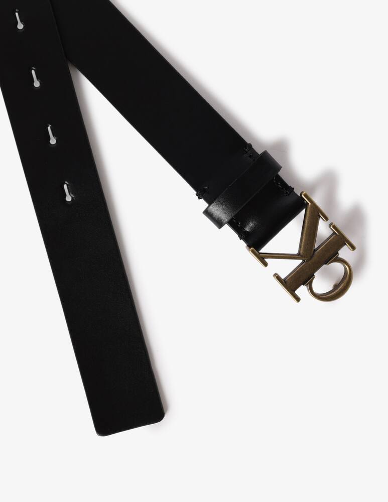 rinascente Calvin Klein Jeans 30mm mono plaque leather belt
