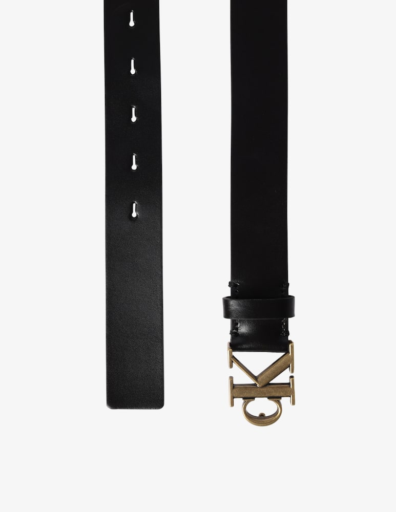 Calvin Klein Jeans 30mm mono plaque leather belt - picture 3
