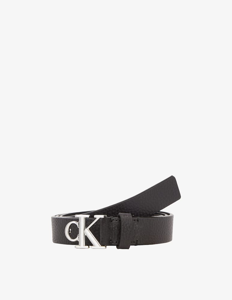 Calvin Klein Jeans Cintura mono plaque in pelle 25mm - immagine 1