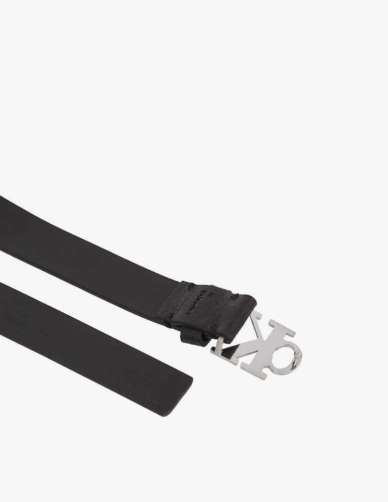 Calvin Klein Jeans Cintura mono plaque in pelle 25mm - immagine 3