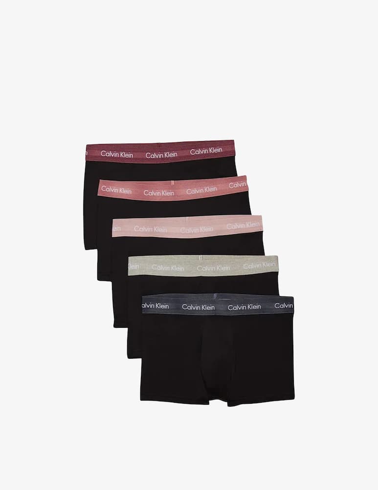 rinascente Calvin Klein 5 pack Low rise cotton stretch trunks