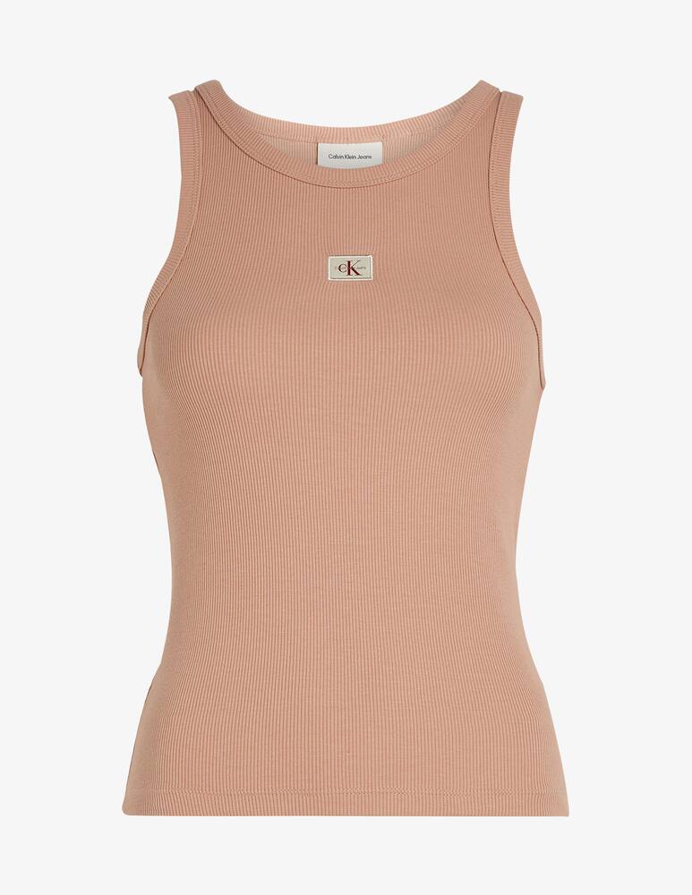 rinascente Calvin Klein Jeans Woven label rib tank