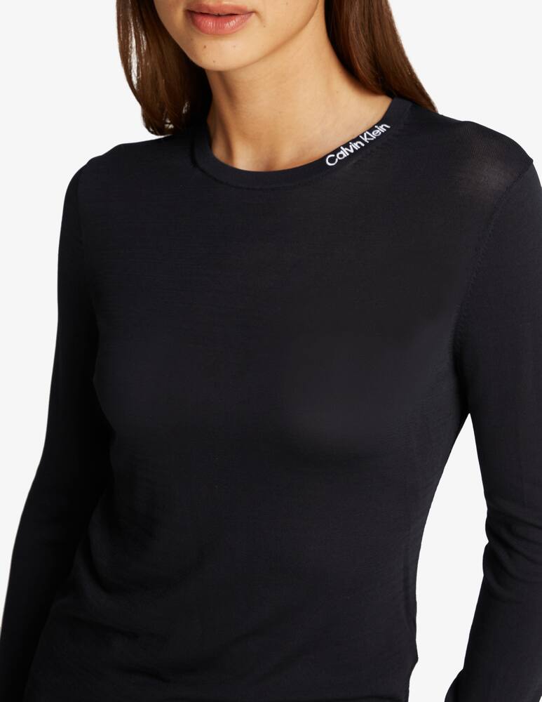 rinascente Calvin Klein Jeans Maglia girocollo in filato liscio