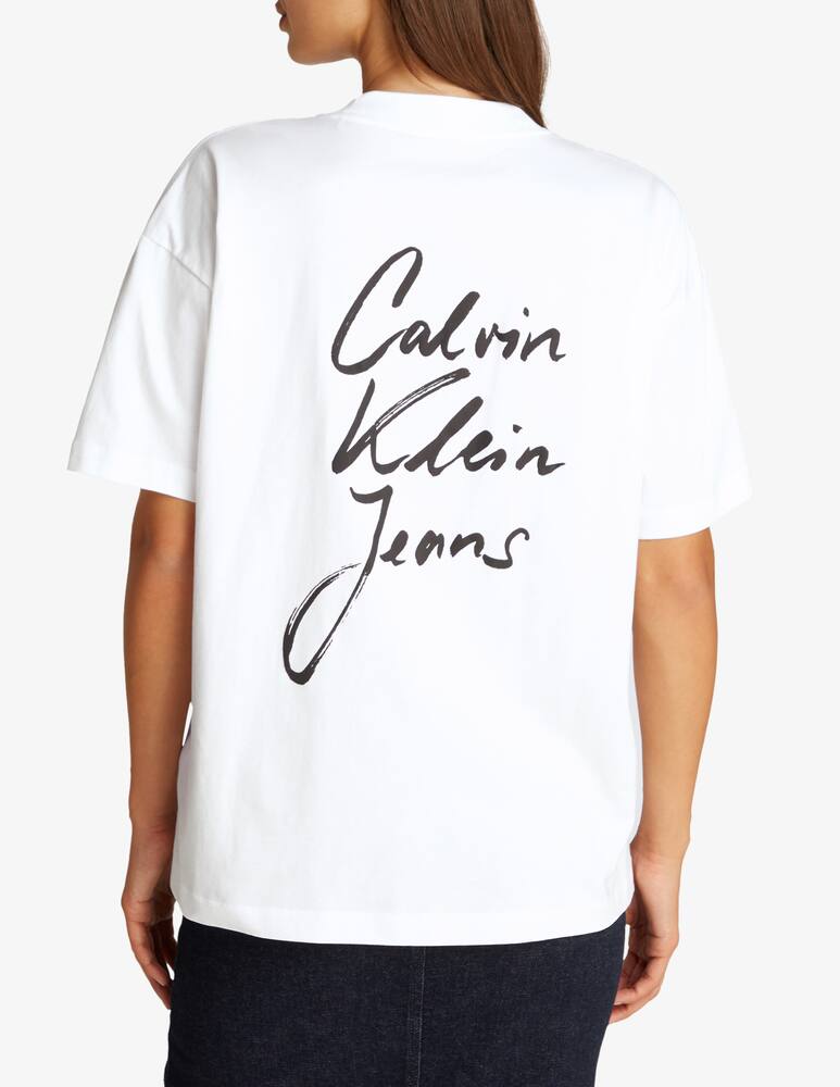 rinascente Calvin Klein Jeans T-shirt script institutional