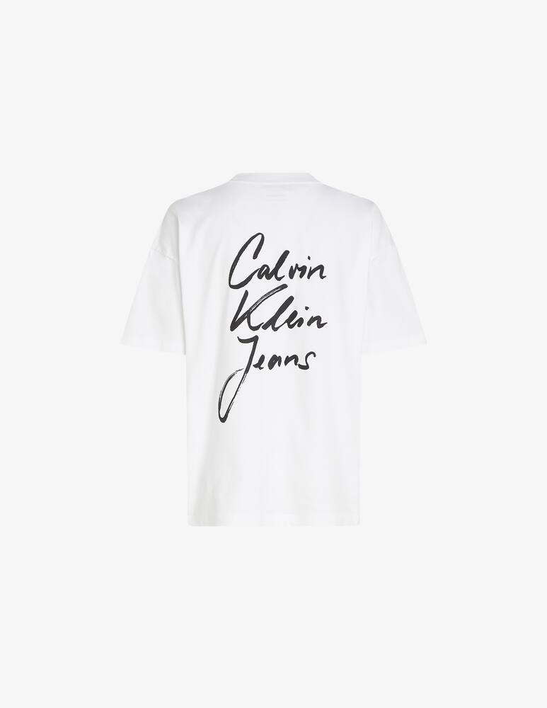 rinascente Calvin Klein Jeans T-shirt script institutional