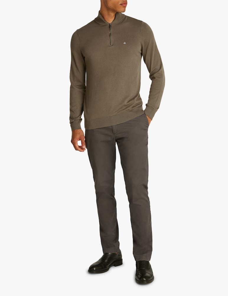 rinascente Calvin Klein Maglia cotone seta con zip