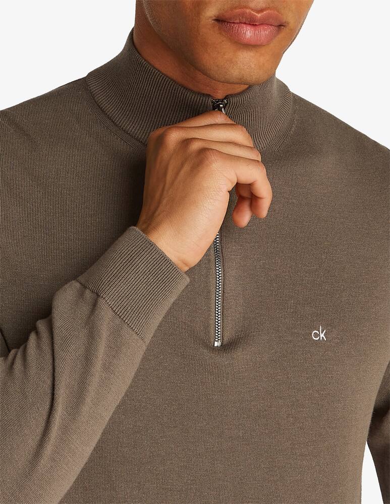 rinascente Calvin Klein Maglia cotone seta con zip