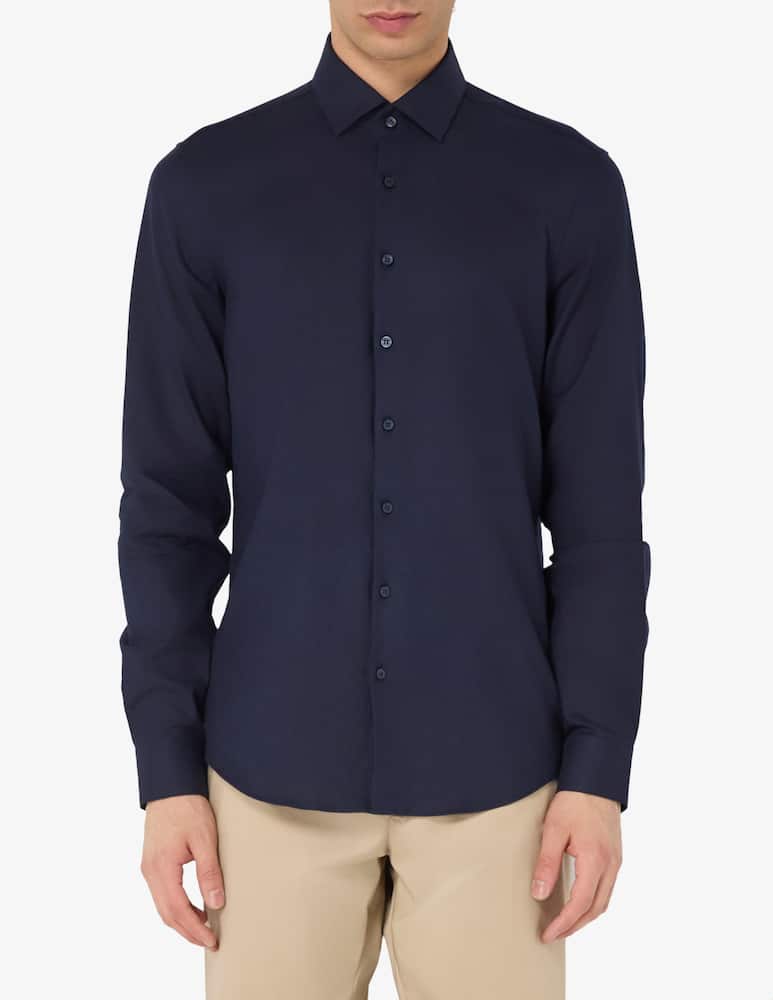 Calvin Klein Camicia slim collo contrasto - immagine 1 Calvin Klein Camicia slim collo contrasto - immagine 1
