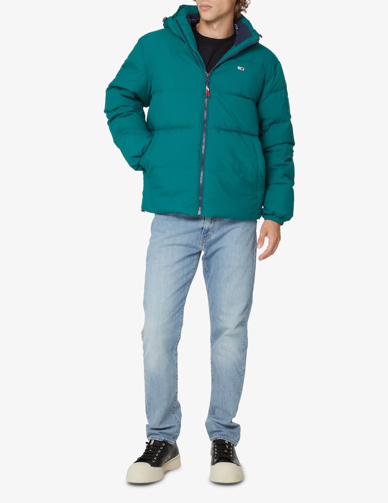 rinascente Tommy Jeans Hooded puffer jacket - Green