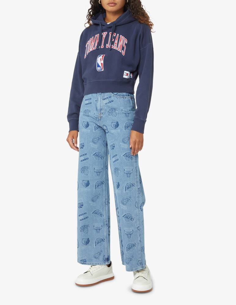 rinascente Tommy Jeans Felpa con cappuccio in cotone - Blu