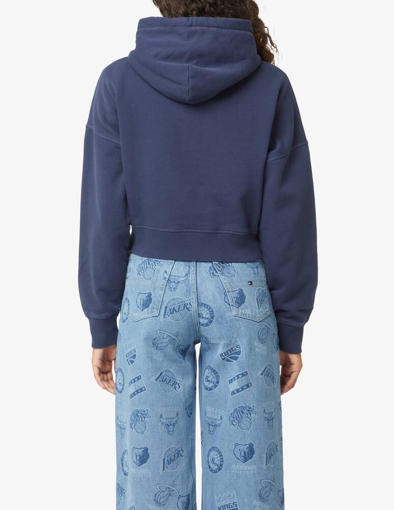 rinascente Tommy Jeans Felpa con cappuccio in cotone - Blu