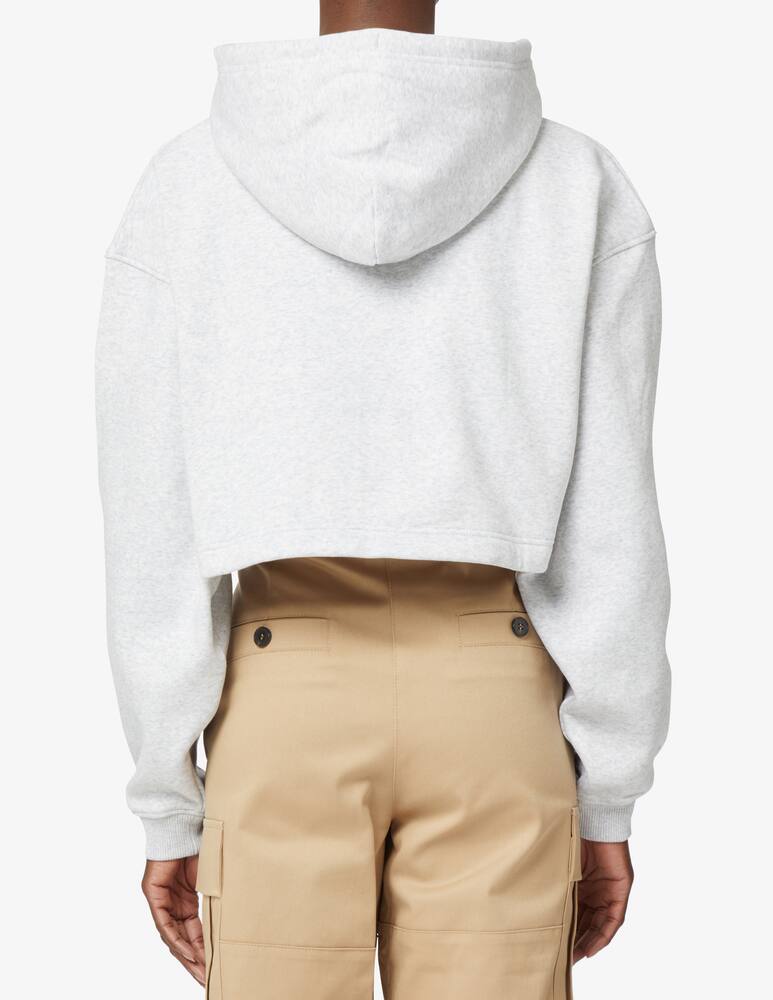 rinascente Tommy Jeans College cotton cropped hoodie - Grey