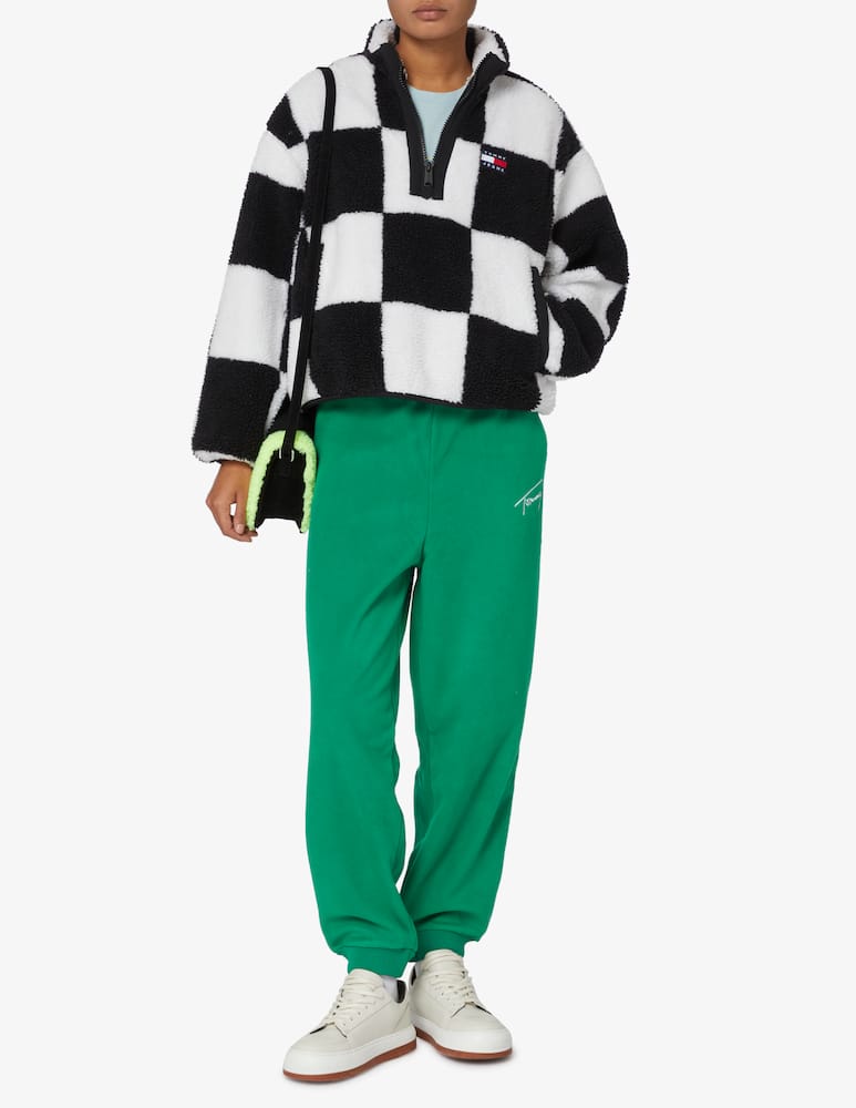 rinascente Tommy Jeans Giacca in sherpa a quadri - Nero