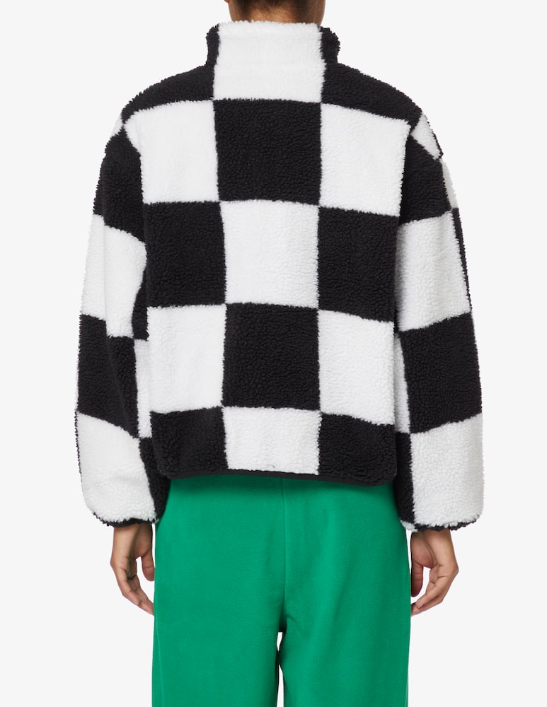 rinascente Tommy Jeans Giacca in sherpa a quadri - Nero