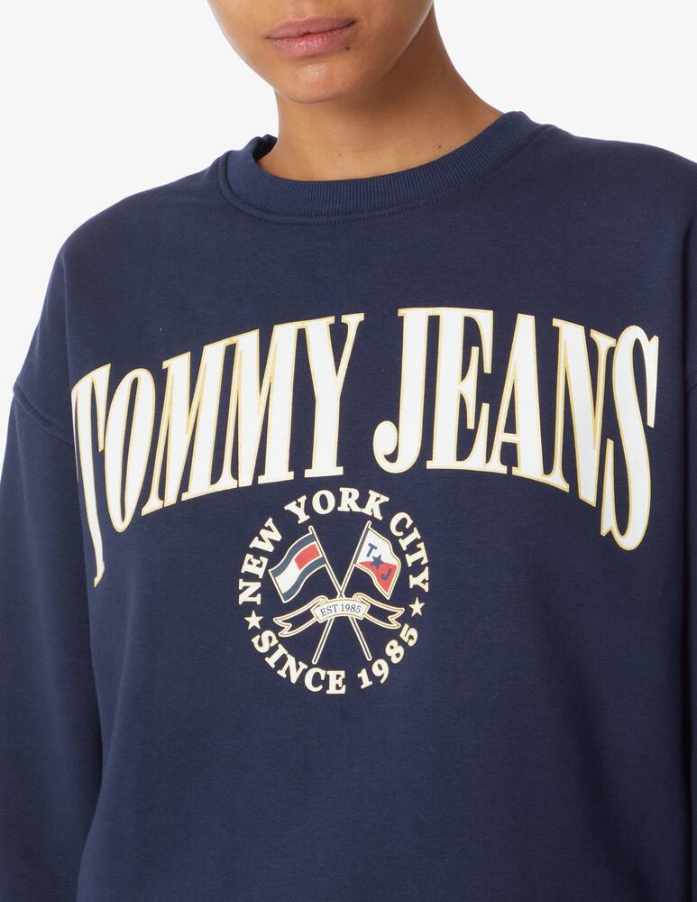 rinascente Tommy Jeans College cotton crewneck sweatshirt - Blue