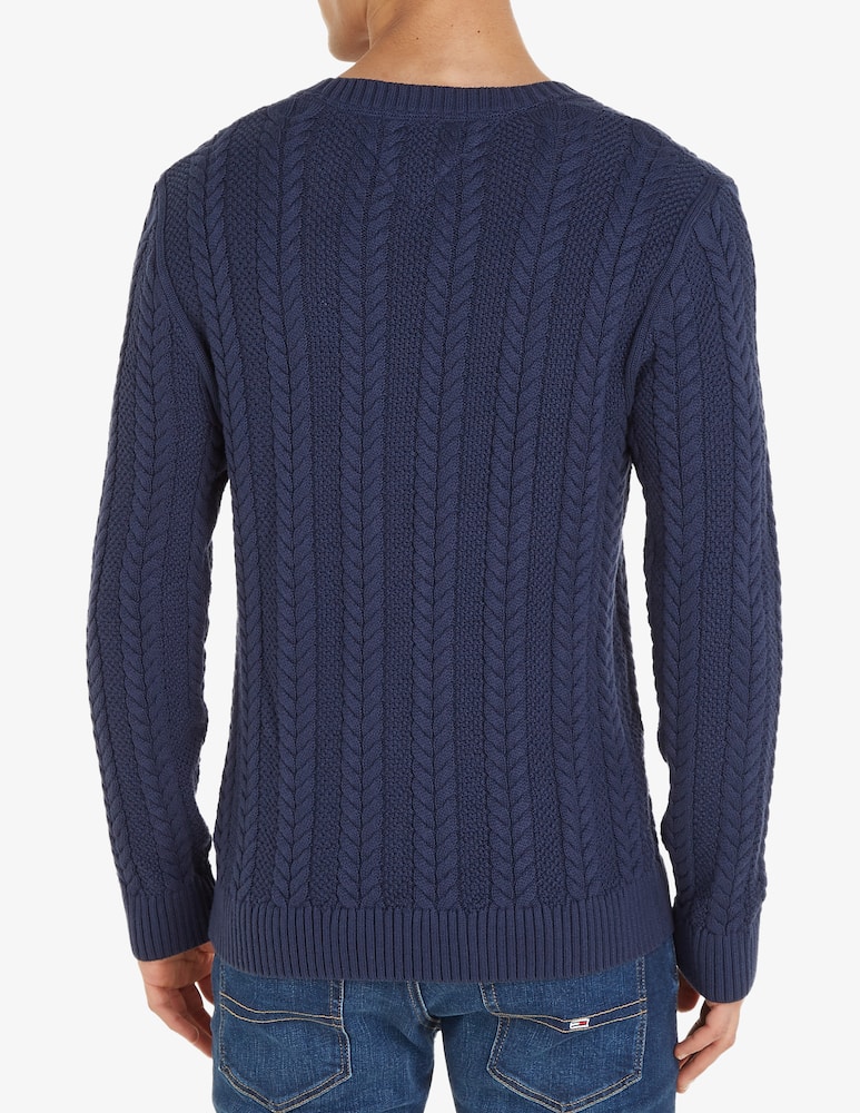rinascente Tommy Jeans Cable crewneck jumper