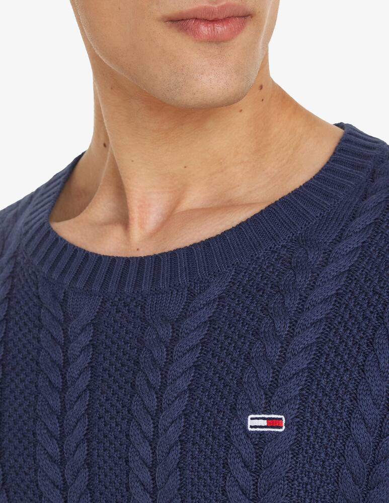 rinascente Tommy Jeans Cable crewneck jumper