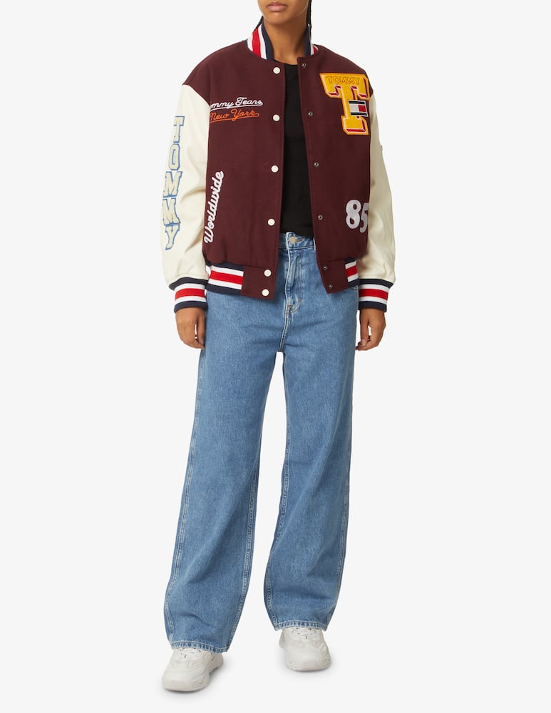 rinascente Tommy Jeans Varsity college jacket - Red