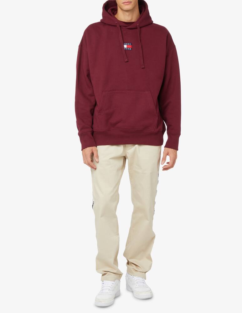 rinascente Tommy Jeans Cotton hoodie - bordeaux