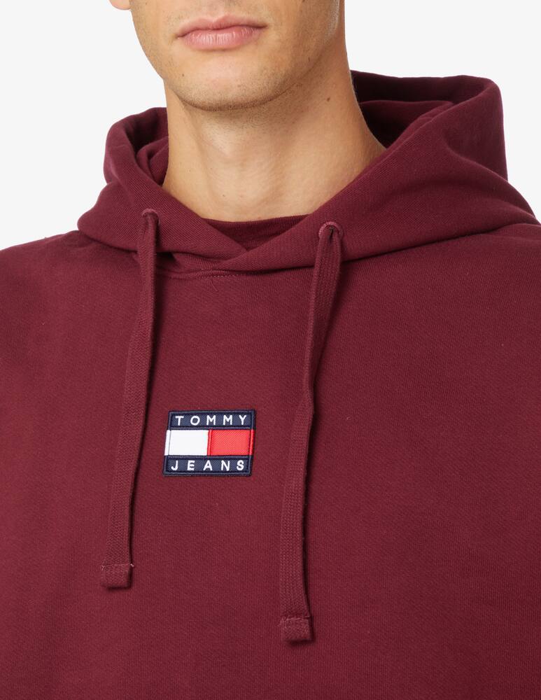 rinascente Tommy Jeans Cotton hoodie - bordeaux