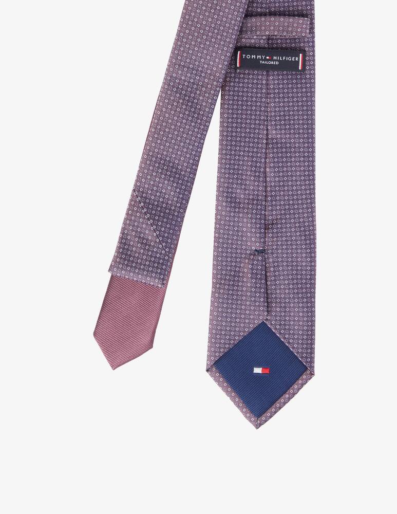 rinascente Tommy Hilfiger Cravatta in seta con grafica - Viola
