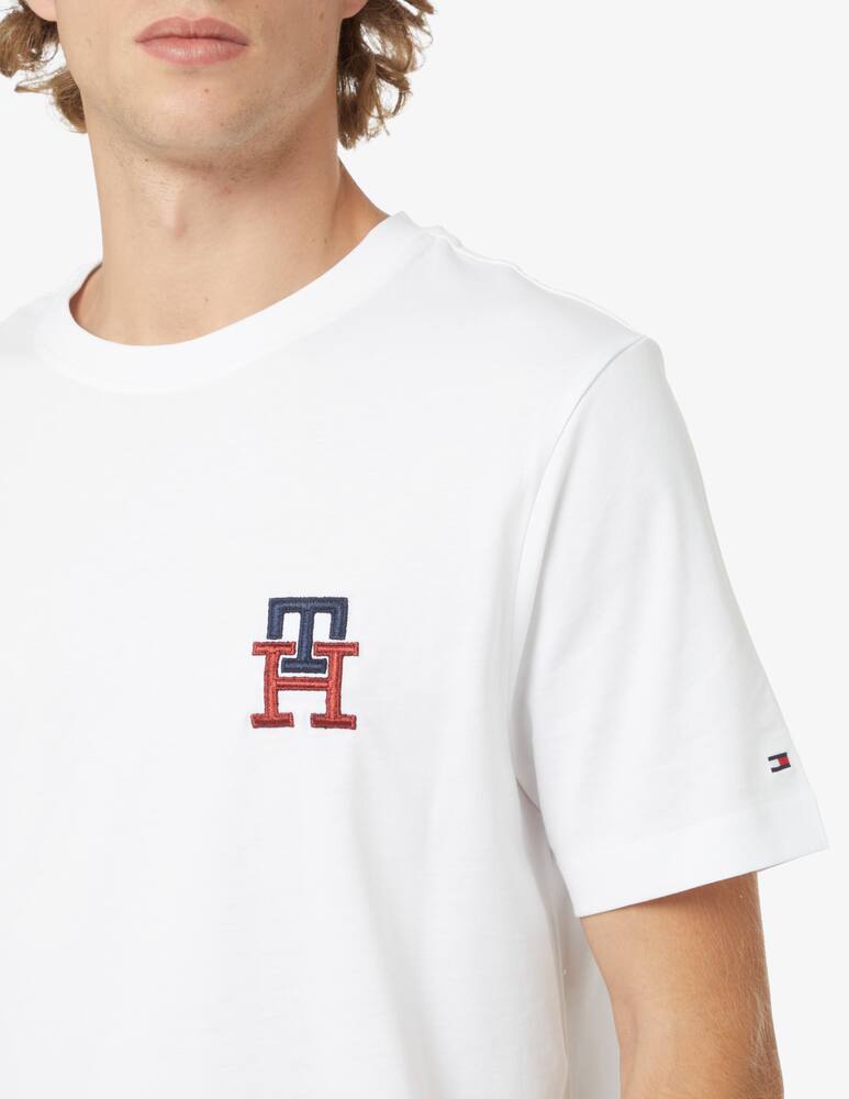 rinascente Tommy Hilfiger Logo essential monogram t-shirt - White