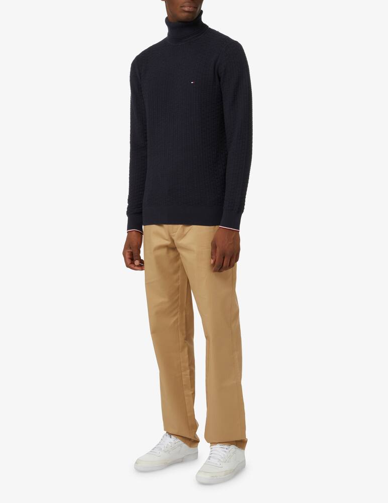 rinascente Tommy Hilfiger Dolcevita in cotone exaggerated structure - Blu