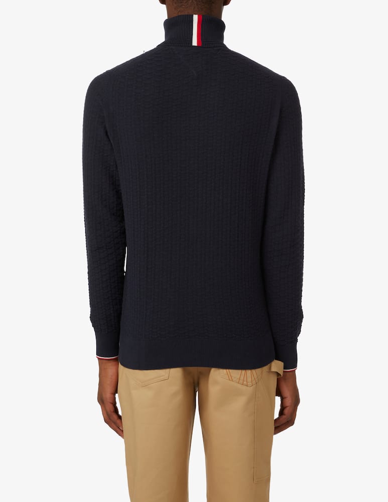 rinascente Tommy Hilfiger Dolcevita in cotone exaggerated structure - Blu