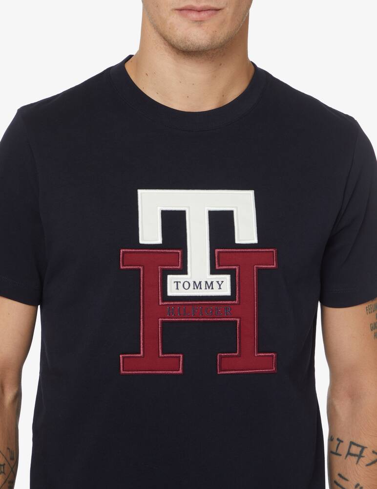 rinascente Tommy Hilfiger Maglietta manica corta logo lux monogram - Blu