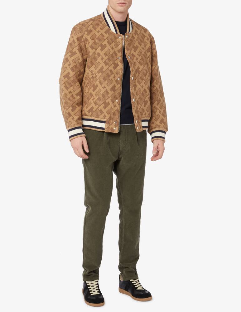 rinascente Tommy Hilfiger Varsity wool monogram jacket - Beige