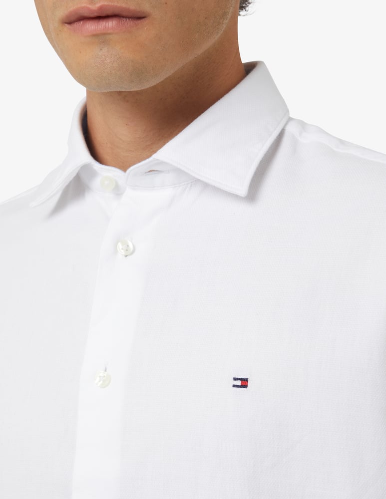 rinascente Tommy Hilfiger Camicia struttura contrasto regular - Bianco