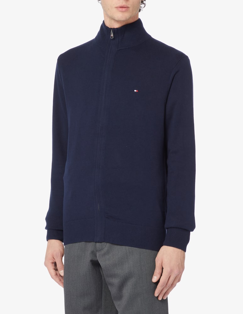 Tommy Hilfiger Cardigan con zip cotone e cashmere - immagine 1 Tommy Hilfiger Cardigan con zip cotone e cashmere - immagine 1