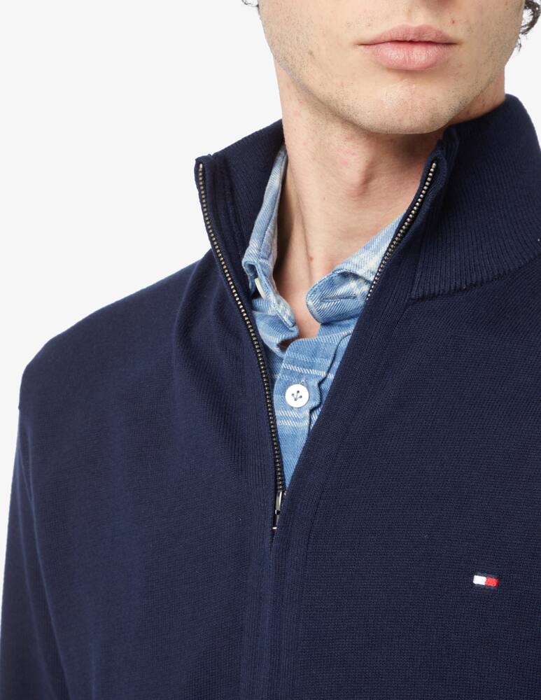 rinascente Tommy Hilfiger Cardigan con zip cotone e cashmere