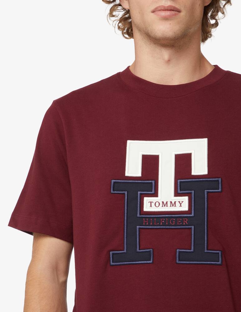 rinascente Tommy Hilfiger Maglietta manica corta logo lux monogram - Rosso