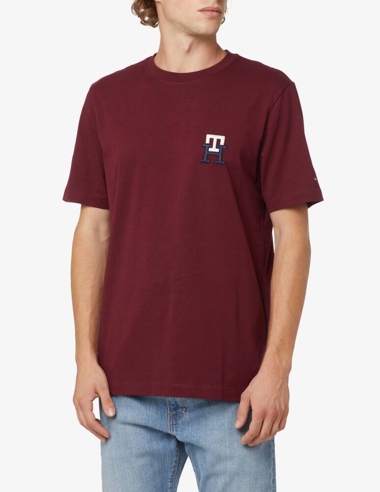 Tommy Hilfiger Maglietta manica corta logo essential monogram - Rosso - immagine 1 Tommy Hilfiger Maglietta manica corta logo essential monogram - Rosso - immagine 1