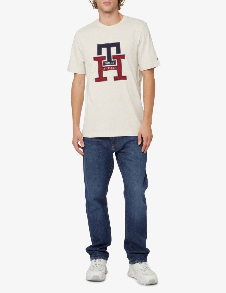 Tommy Hilfiger Maglietta manica corta logo lux monogram - Beige - immagine 2 Tommy Hilfiger Maglietta manica corta logo lux monogram - Beige - immagine 2