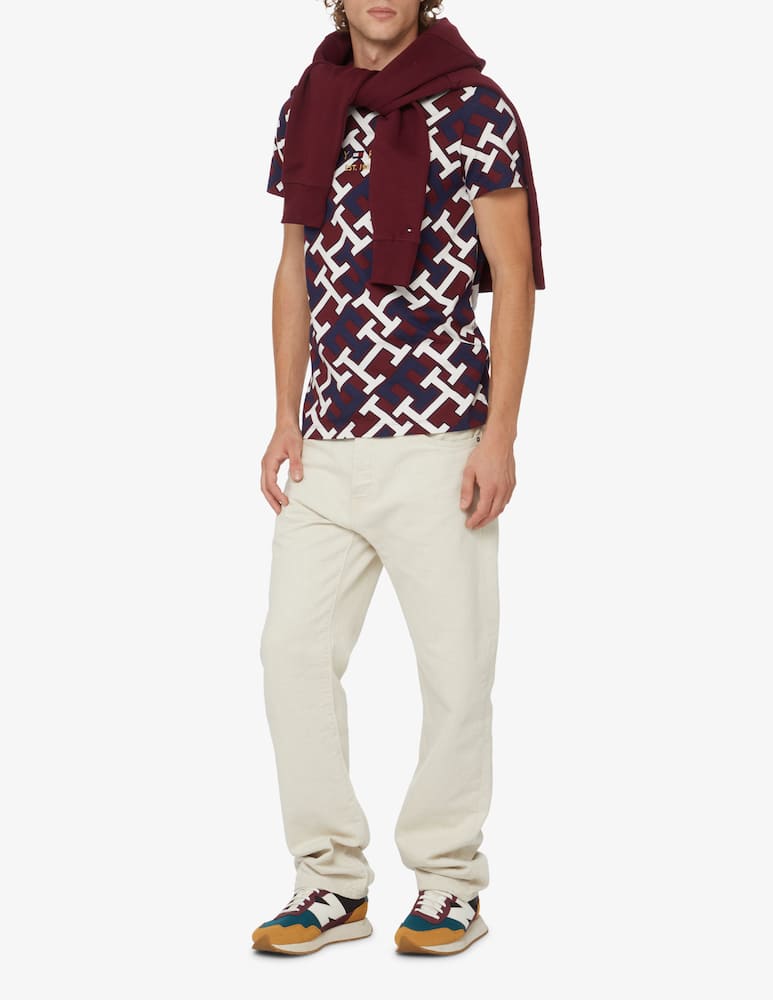 Tommy Hilfiger Maglietta manica corta monogram ao - Multicolor - immagine 2 Tommy Hilfiger Maglietta manica corta monogram ao - Multicolor - immagine 2