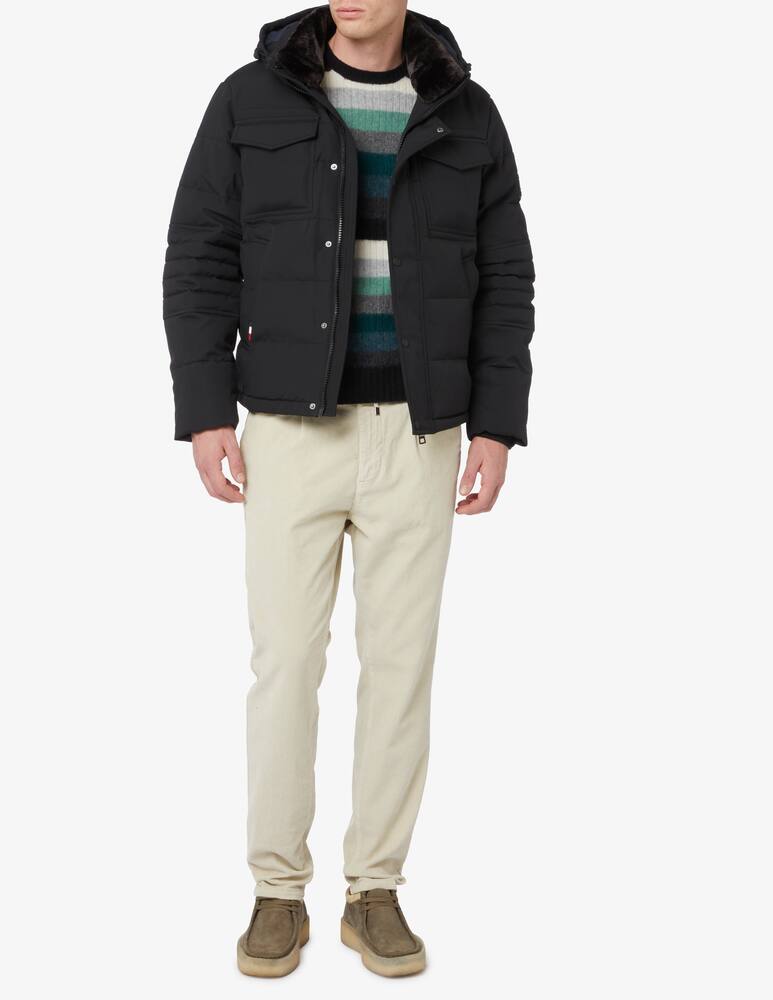 rinascente Tommy Hilfiger Utility hooded bomber jacket - Black