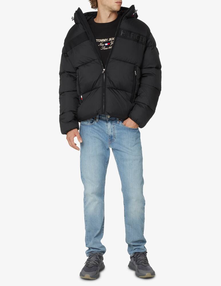 rinascente Tommy Hilfiger Puffer hooded jacket - Black