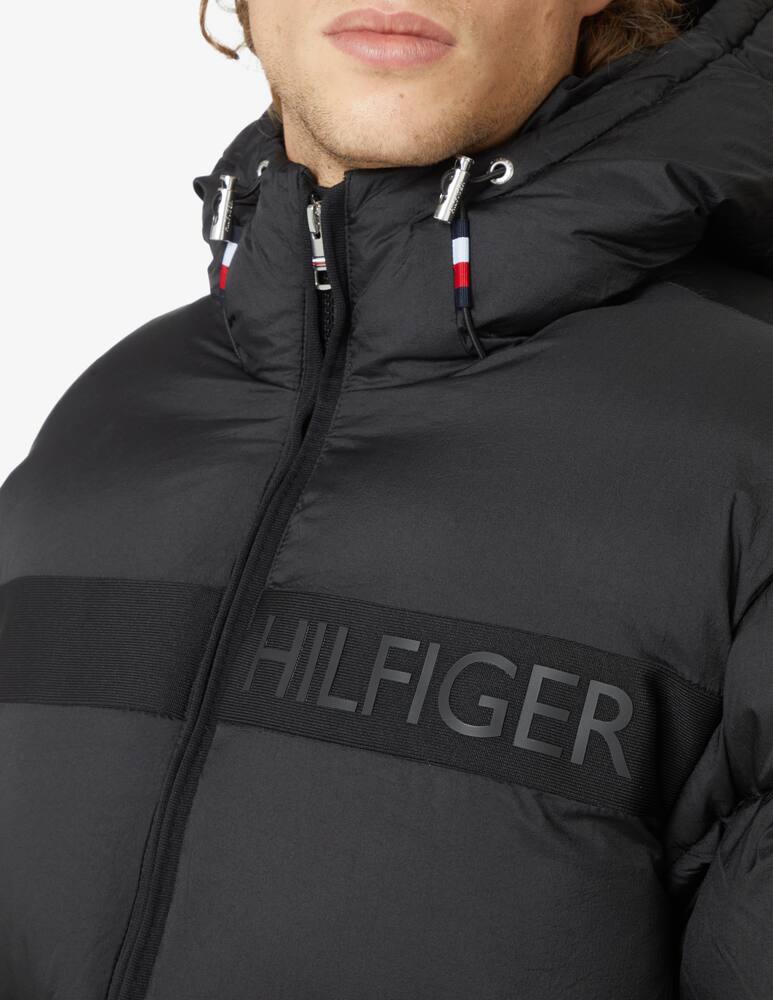 rinascente Tommy Hilfiger Puffer hooded jacket - Black